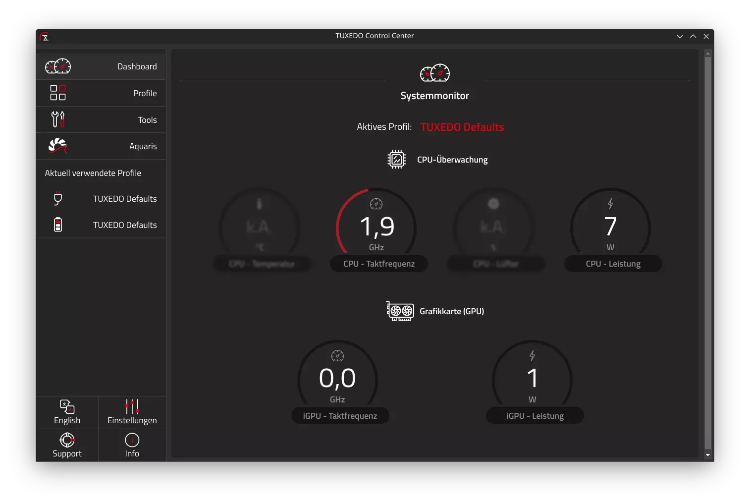 TUXEDO Control Center