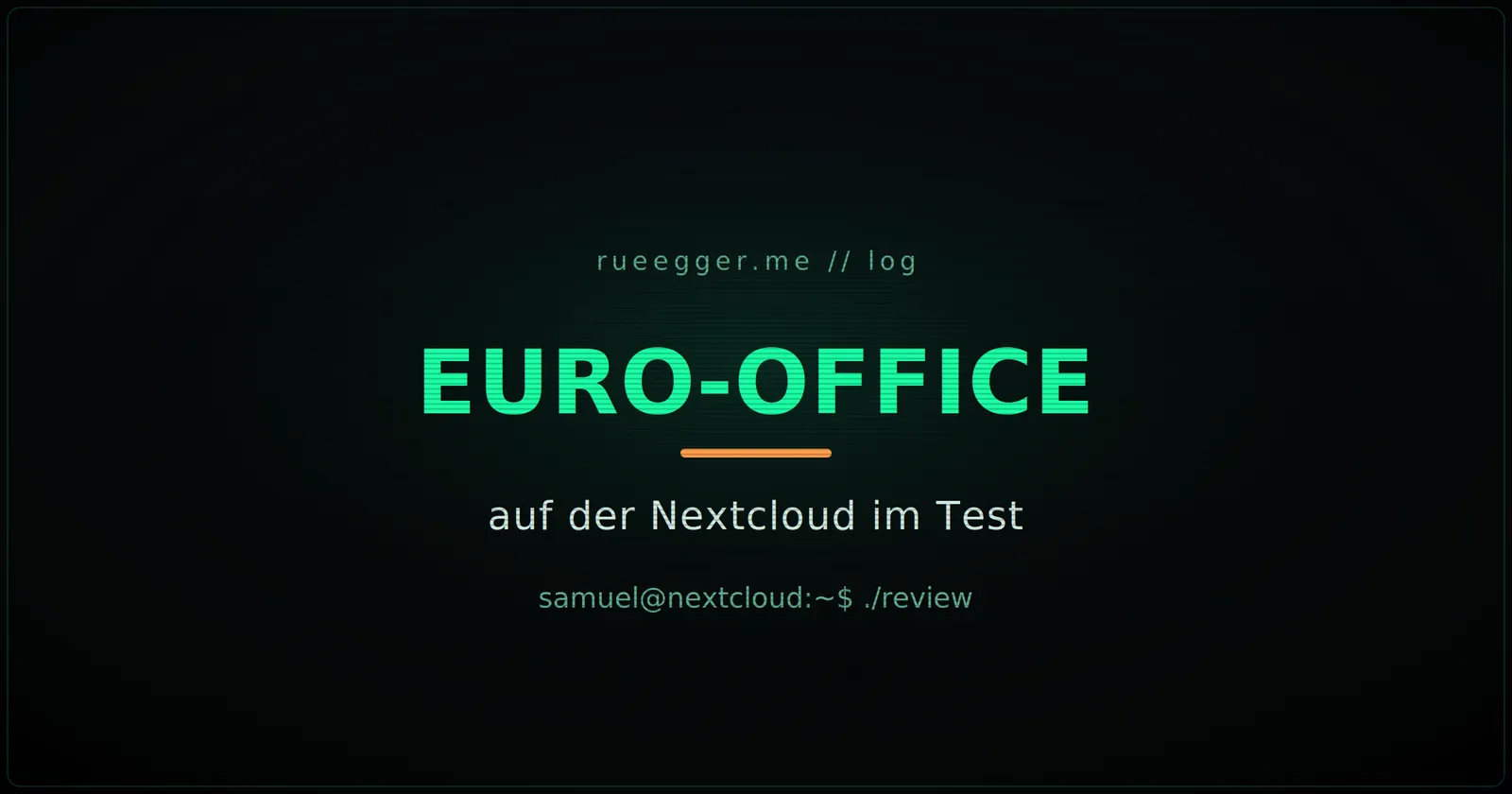 Euro-Office auf meiner Nextcloud: Was der OnlyOffice-Fork wirklich taugt
