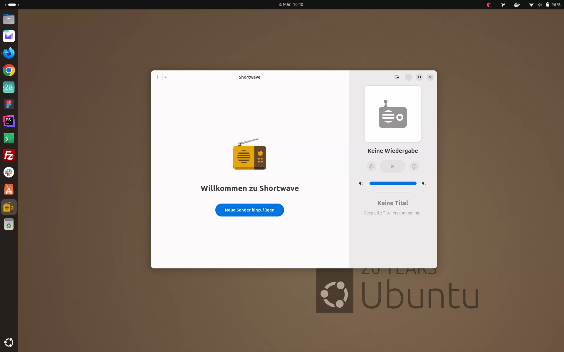 Shortwave Main Window