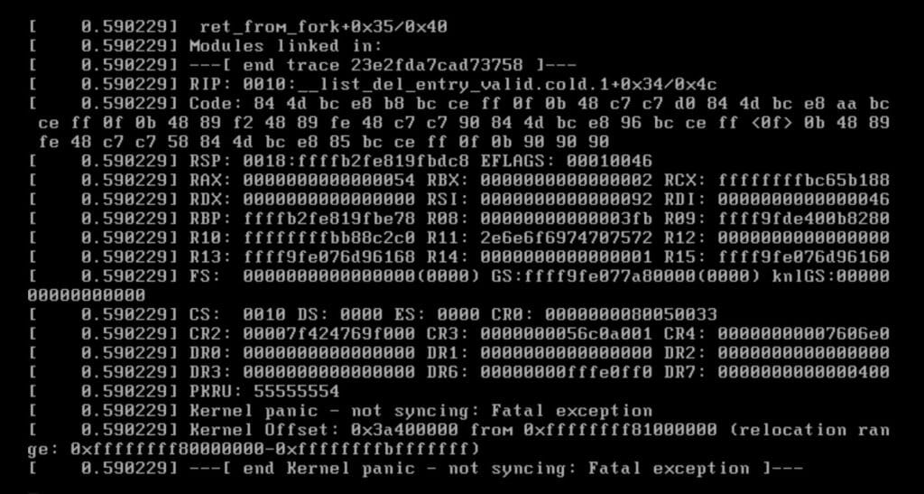 Kernel Panic unter Red Hat Linux